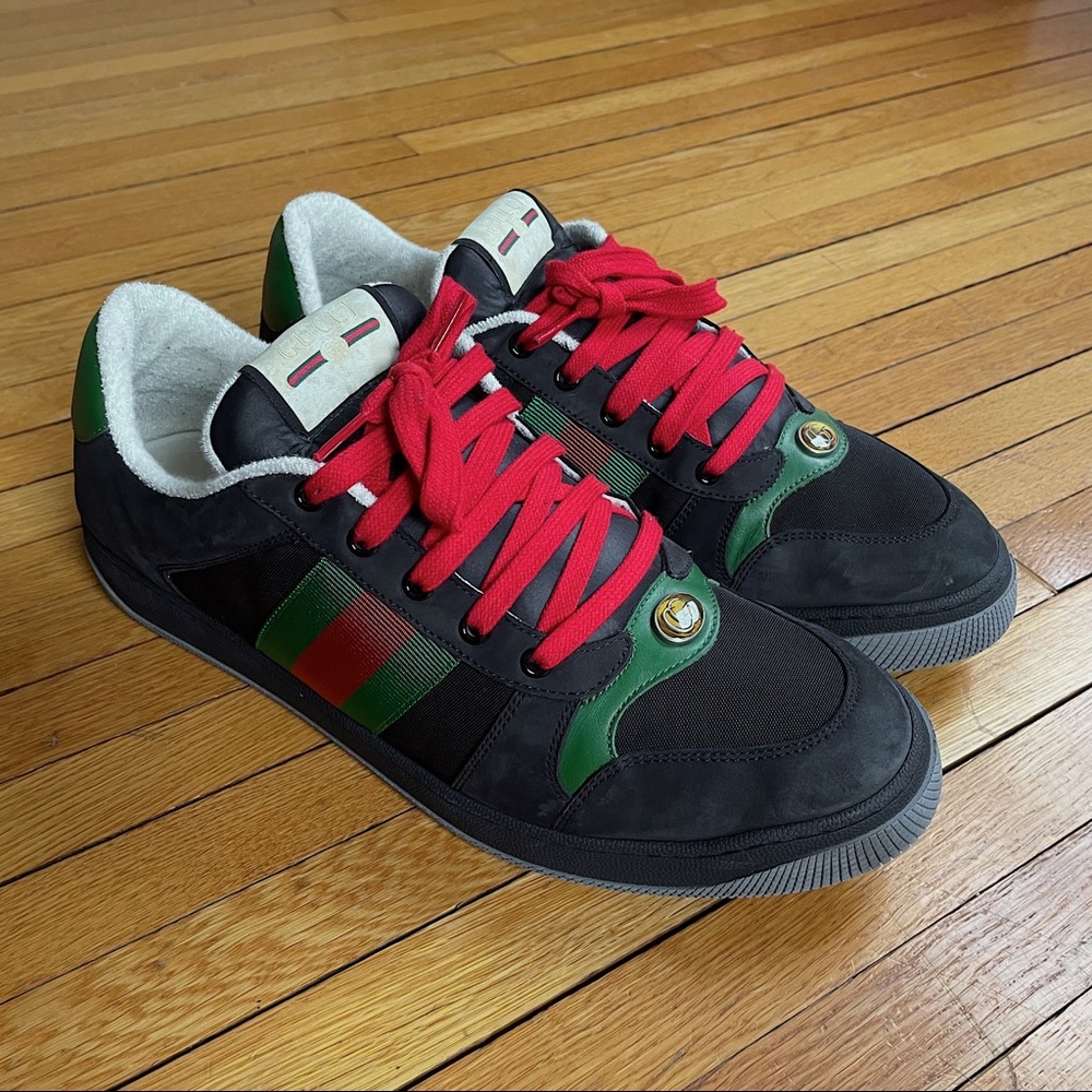 Gucci Black Screener Sneakers!
